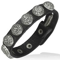 Lederbracelet Leder-Armband mit Nieten