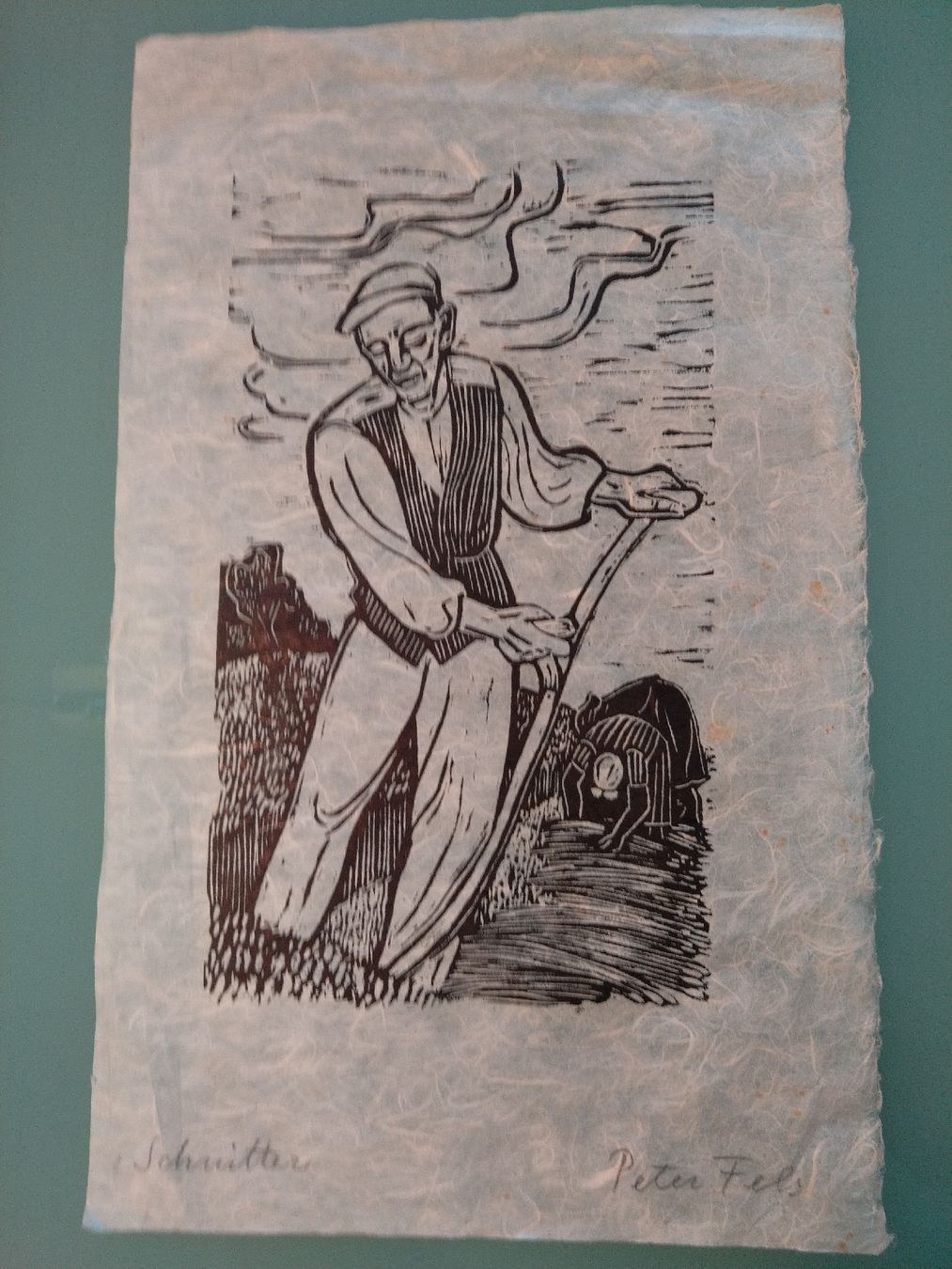 Xilografie: Peter Fels, der Schnitter – Usato da Bischofszell venduto da Museumscafe 3