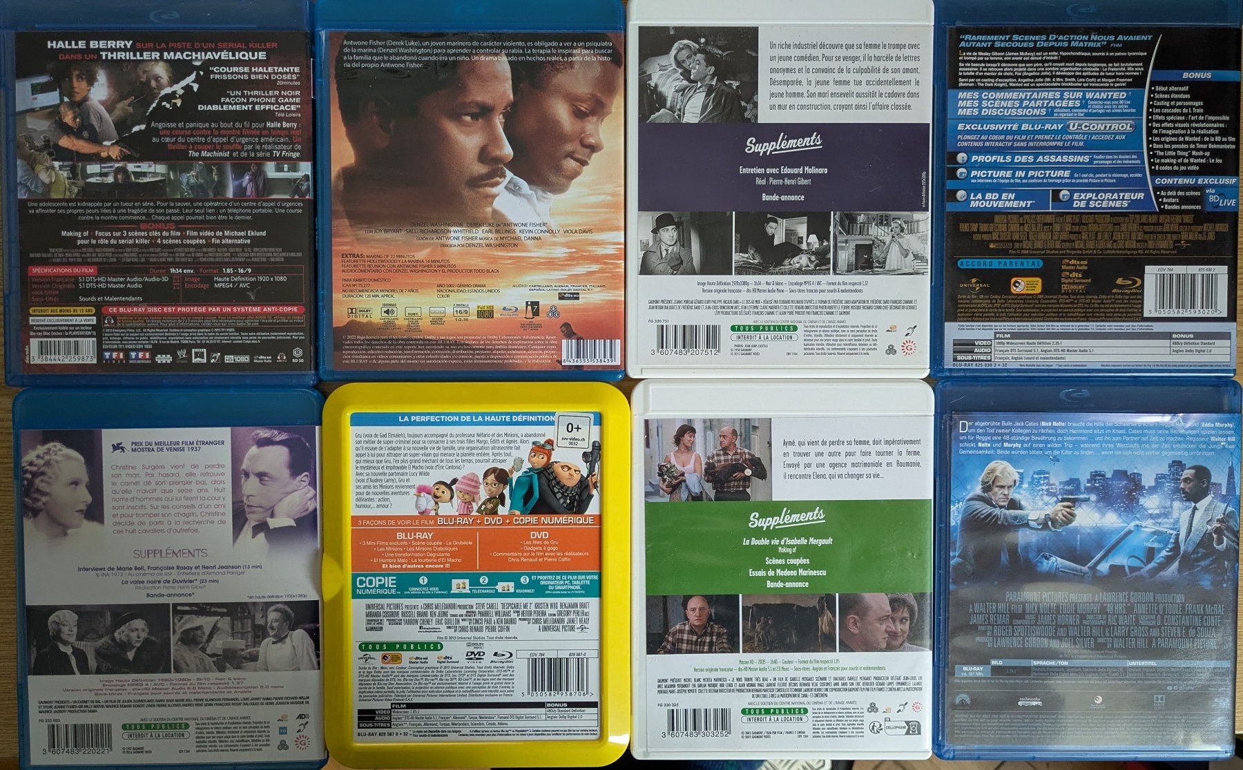 Alle DVDs: Blu Ray VF lots de 8 – Gebraucht aus Vevey von Cadillacman 1