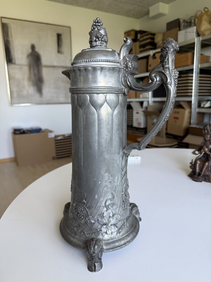 Caraffe: Orivit Jugendstil Prunkkanne um 1900 – Usato da Zürich venduto da Geniuss 1