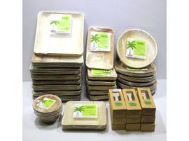 Palmware®-Geschirr und Besteck Total= 180 Teile
