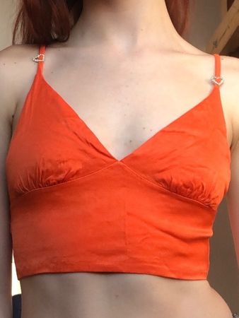 Crop top orange