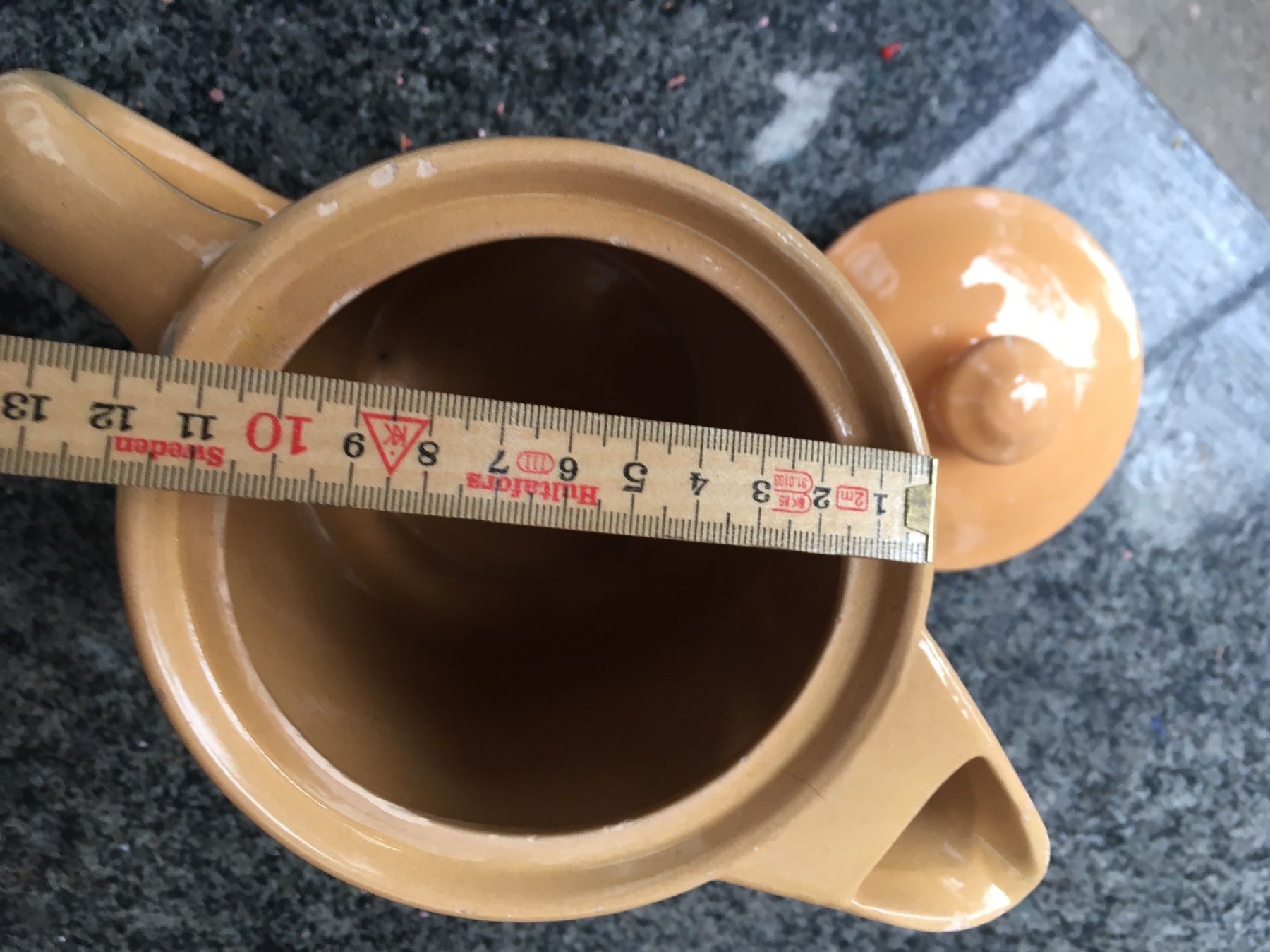Karaffen: Antiker Krug,  Kaffeekrug mit Deckel, Steingut – Gebraucht aus Wila von Fritz-Wila 3