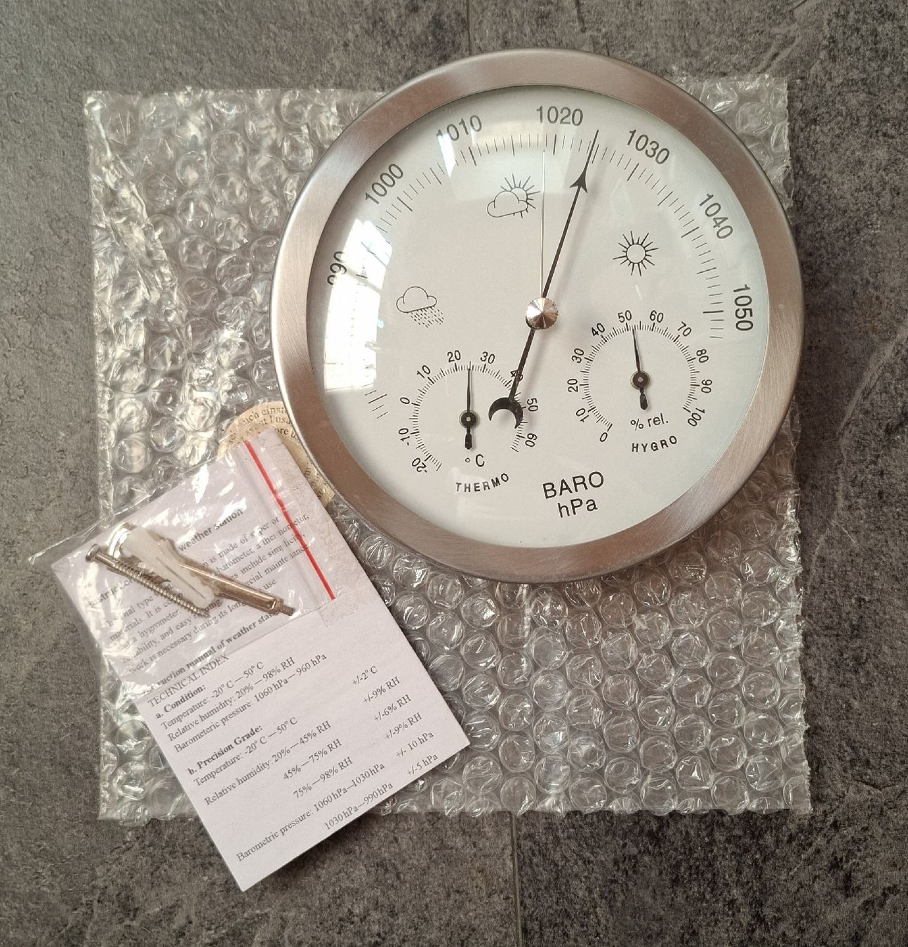 Altri elettrodomestici e apparecchi d’epoca: Barometer Thermometer Hygrometer Wetterstation – Usato da Pagig venduto da Spring14 4
