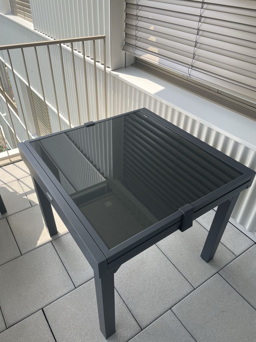 Tavoli: Neuwertiger Ausziehtisch Glas Anthrazit Hespéride – Nuovo (secondo la descrizione) da Zürich venduto da Rom196 1