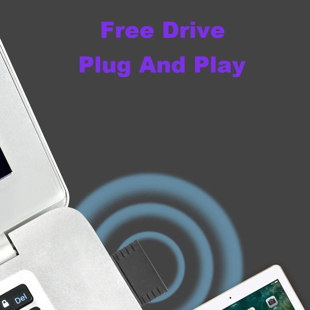 Chiavette USB: USB WLAN Stick 2.4 GHz WiFi Adapter Wifi4 – Nuovo e nell'imballaggio originale da Hundwil venduto da Mr.Wong 5