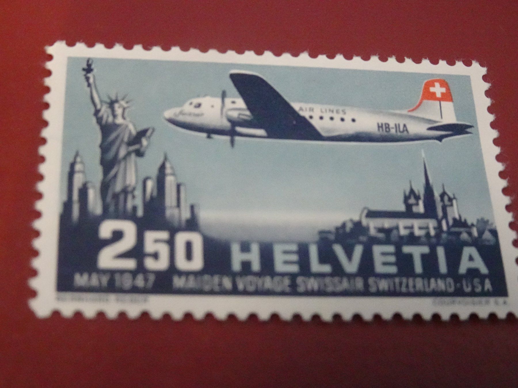 Alle Briefmarken: SCHÖNE WERTE FLUGPOST, POSTFRISCH, 1944/1946/1947/1949 – Gebraucht aus Eschenbach SG von eDaisy 4