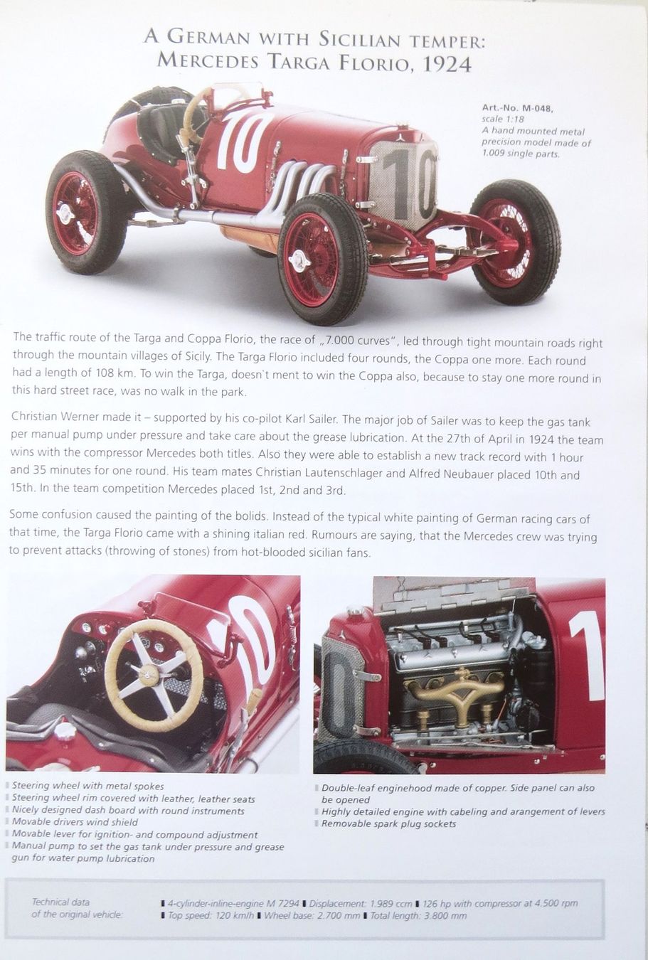 CMC Modellini d'auto: 4 CMC Modellautoprospektblätter – Nuovo (secondo la descrizione) da Ettingen venduto da campione_1 2