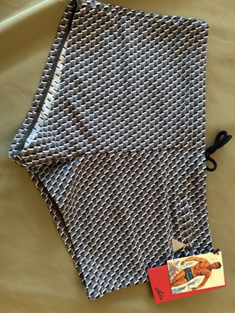 Neu Badehose Lahco geometrisches Muster Herren Grösse M 