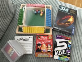 Brettspiel-Set für die ganze Familie – 5 Spiele im Paket!