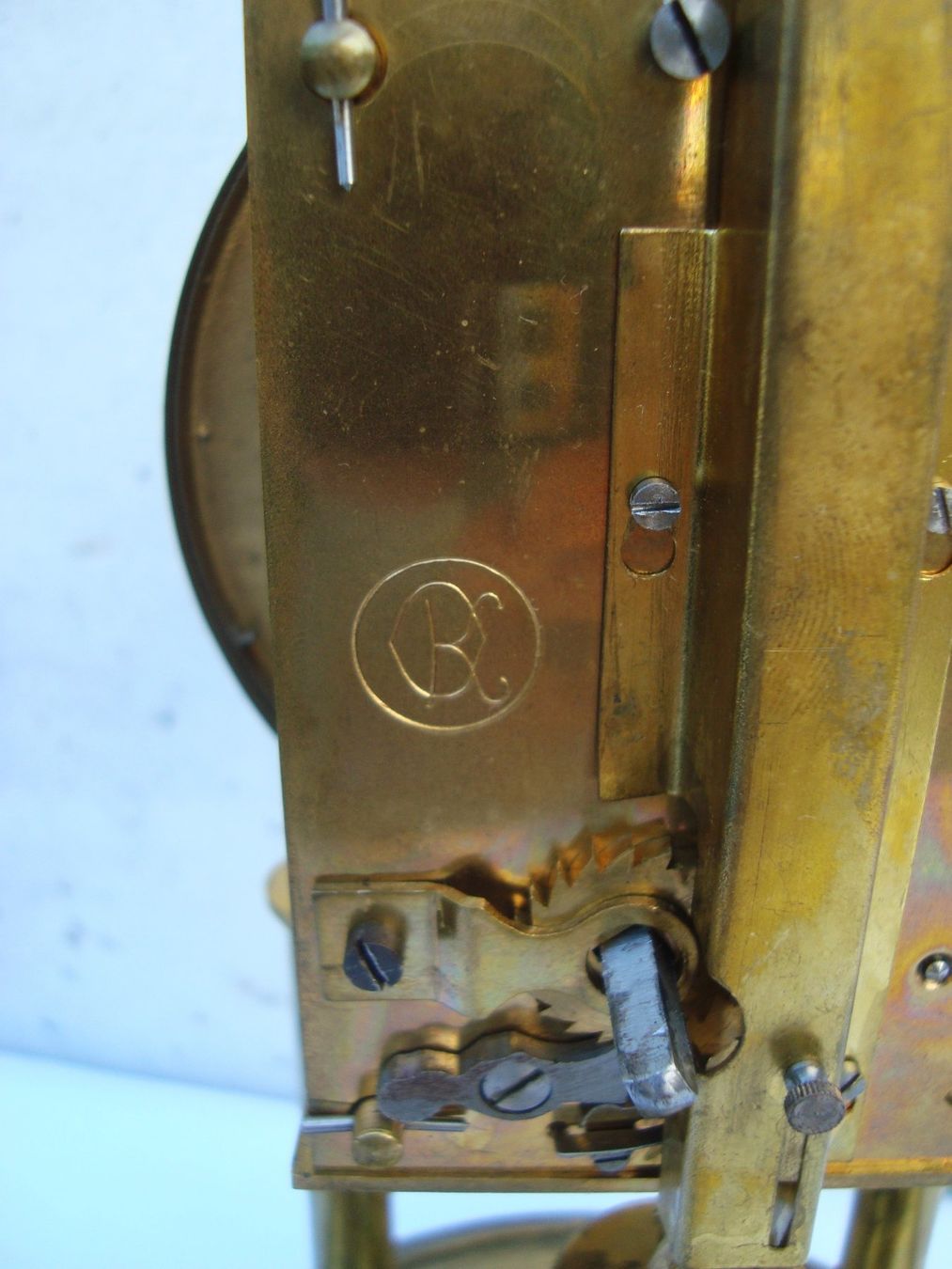 Stand- & Wanduhren: Messing Tischuhr unter Glassturz, Germany – Defekt aus Oberdorf NW von Lufao 6