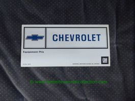 Chevrolet Modellprogramm 1974/04 französisch GM-Biel