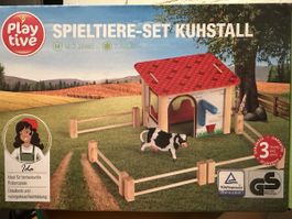 Playtive Spieltiere-Set Kuhstall, Holz