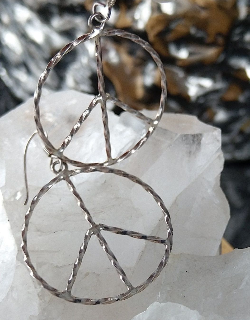 Orecchini pendenti & Orecchini a lobo: PEACE  OHRRINGE IN 925 SILBER – Usato da Romanshorn venduto da BoutiqueA 1