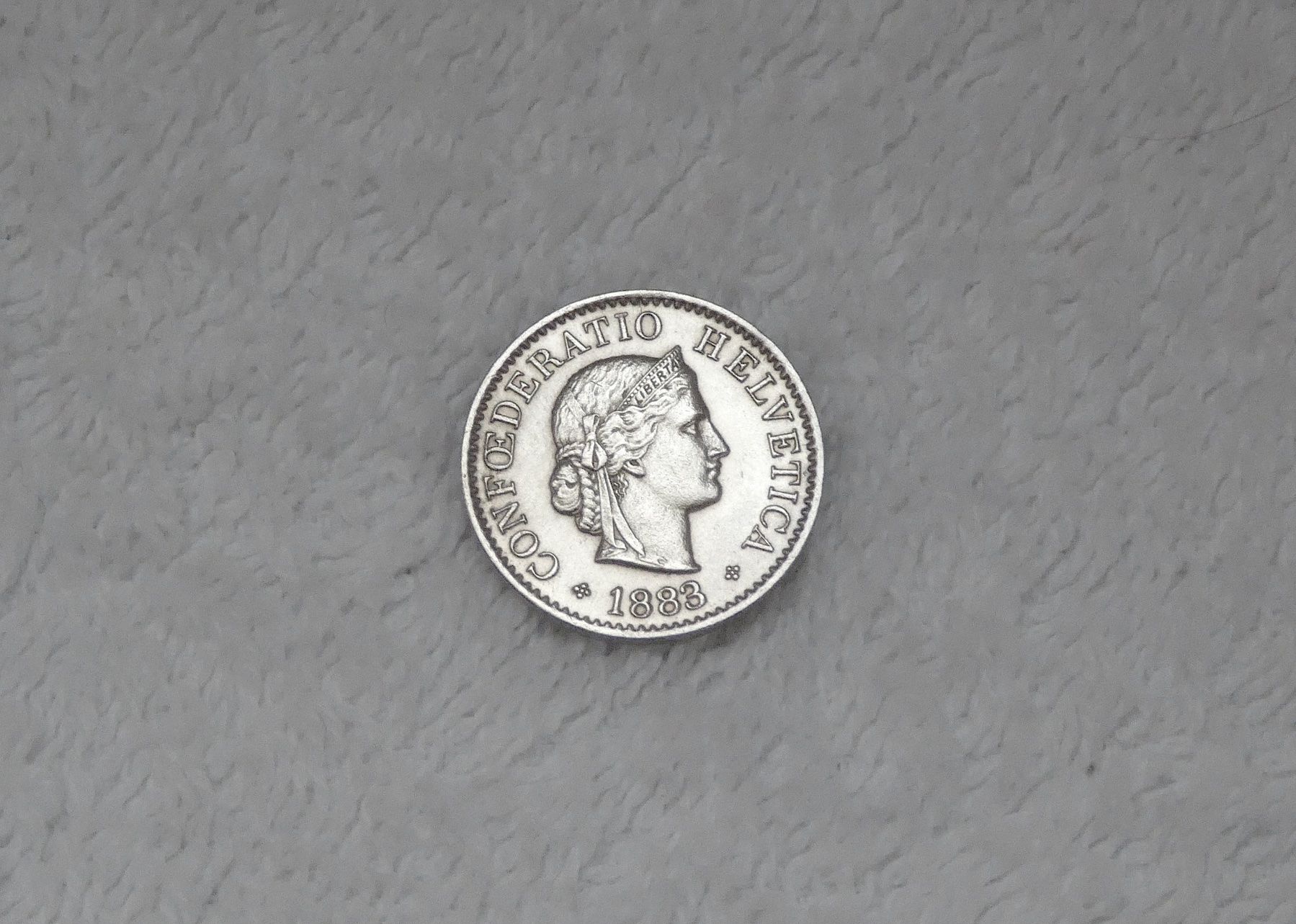 Tutti le monete: 5 centimes/rappen 1883 – Usato da Nyon venduto da Ilmi09