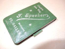 Taschen Notizbüchlein Specker Lingérie zum Ring St. Gallen