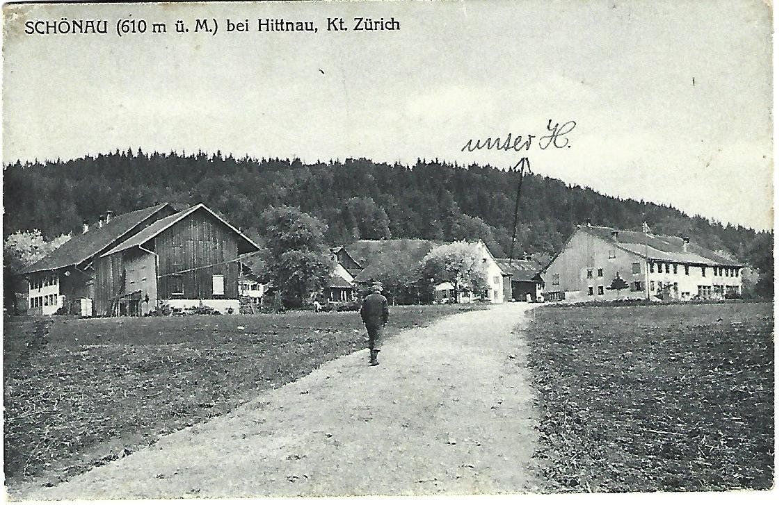 Cartoline postali: Schönau bei Hittnau – Usato da Wetzikon ZH venduto da Brulu100