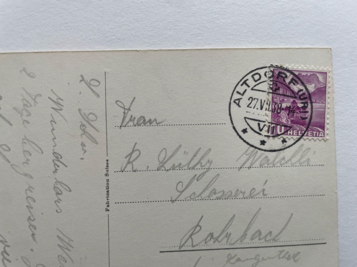Cartoline postali: AK Altdorf mit Strassenbahn 27.07.1938 – Usato da Meierskappel venduto da Hala03 4
