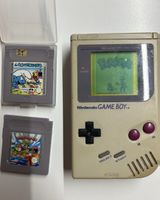 Game Boy + Pokemon Blau + Wario Land 