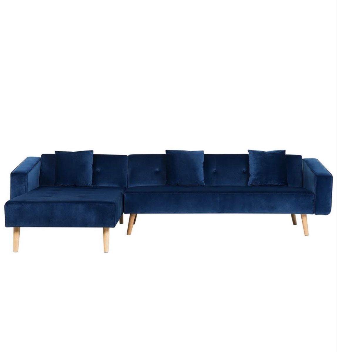 Beliani Divani: Blue velvet Beliani sofa – Usato da Zürich venduto da ilo_ckh7