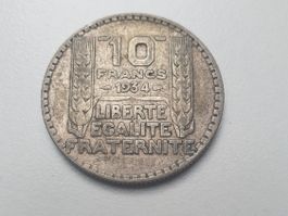 🇫🇷 France 10 Francs 1934 Silver 10g .680 Turin