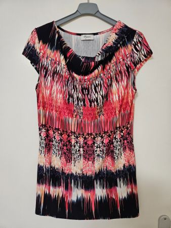 Shirt pink/schwarz/weiss von Boysen's, ungetragen, Gr. 36