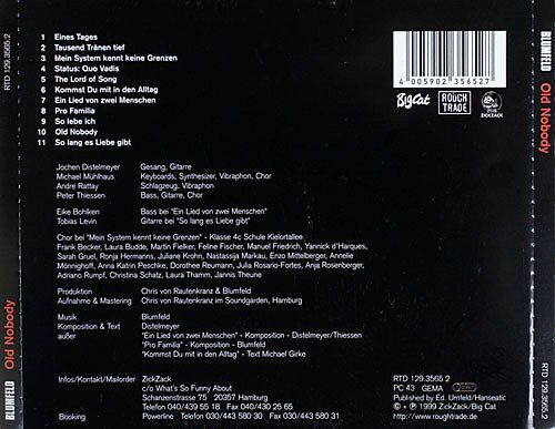 CD: CD Blumfeld - Old nobody (1999) – Usato da Möriken AG venduto da mineralia 1