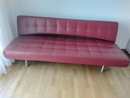 Leder-Schlafsofa zu verkaufen