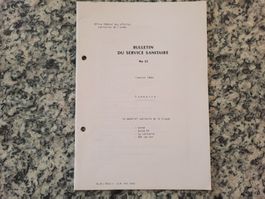 Bulletin du service sanitaire No 33