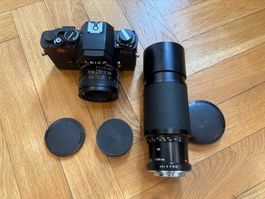 Leica R3 mit Vario-Elmar-R 75-200mm + Summicron 50mm LESEN!