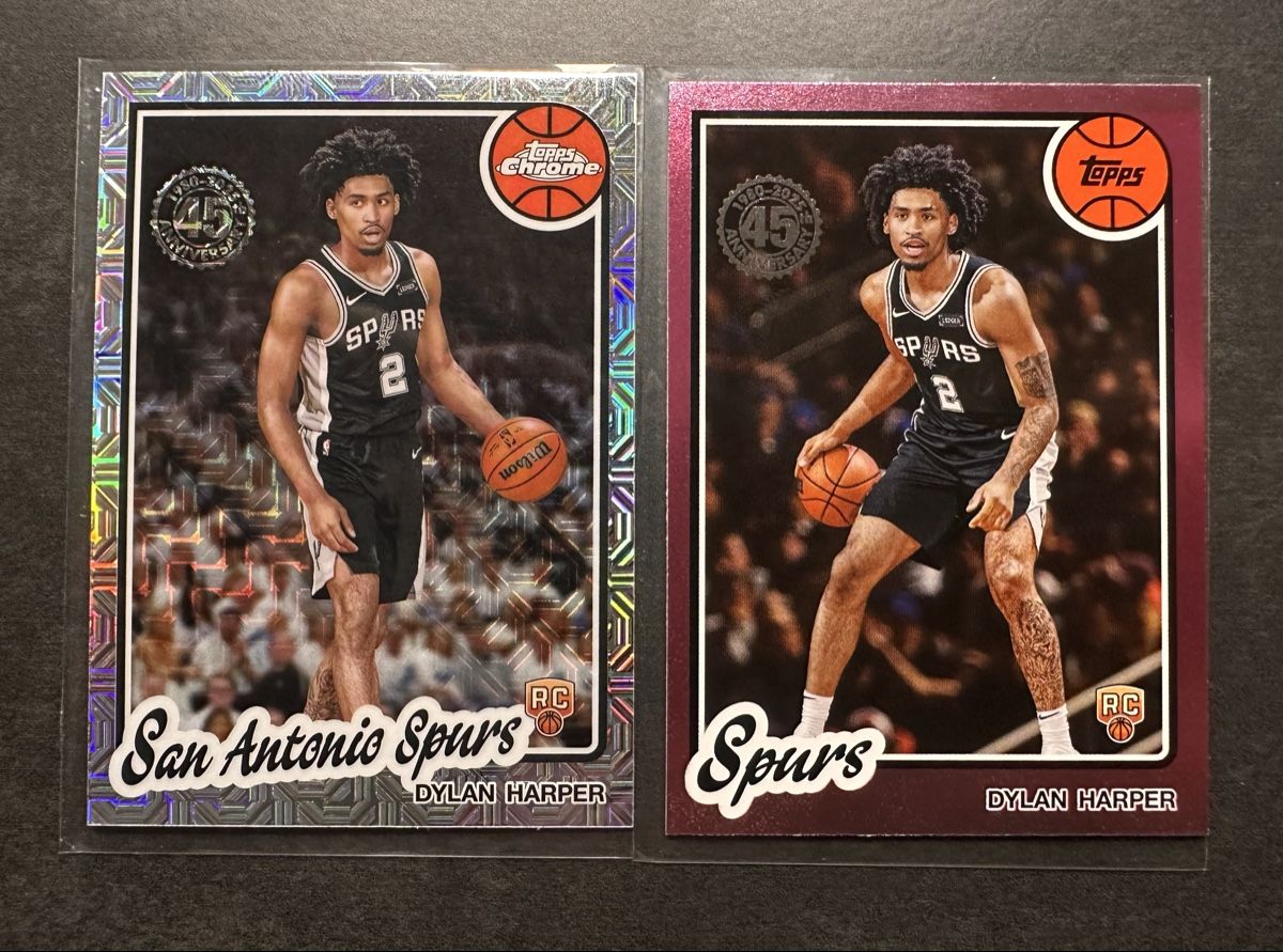 Topps Cartes à collectionner: Topps 2025-26 1980-81 Chrome Mojo Refractor Dylan Harper – Neuf (Voir description) à Walliswil b.Wangen par Swiss-Trading-Bros