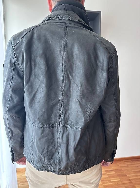 Giacche: Lederjacke Q-21 schwarz-olive / Grösse 48 - NEU – Usato da Utzenstorf venduto da Ilena01 3