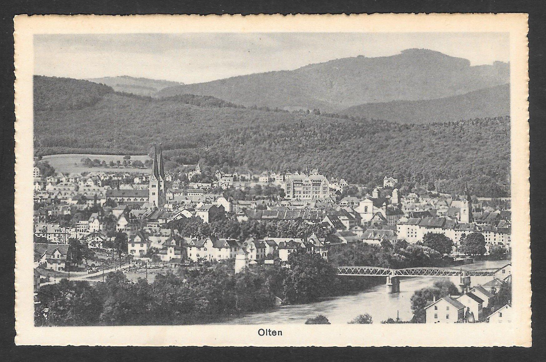 Cartoline postali: Olten Gesamtansicht – Usato da Olten venduto da clotaldi