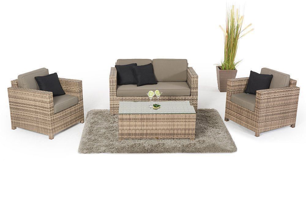Viplounge Sofas: Gartenmöbel Rattan Lounge Sofa natural – Neu und originalverpackt aus Uznach von viplounge 4