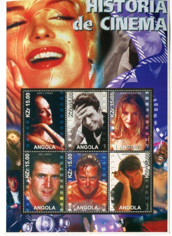 Tutti i francobolli: Block "Mel Gibson, Michelle Pfeiffer, Michael Douglas". – Nuovo e nell'imballaggio originale da Basel venduto da Butsch5