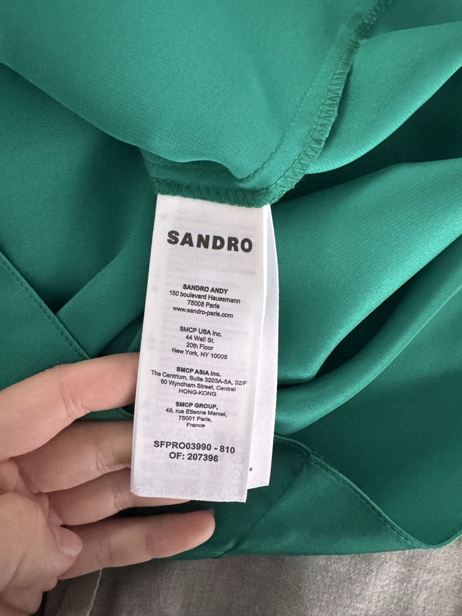 Sandro Vestiti: Robe vert émeraude Sandro Paris  – Nuovo (secondo la descrizione) da Thônex venduto da emm_f5jb 4