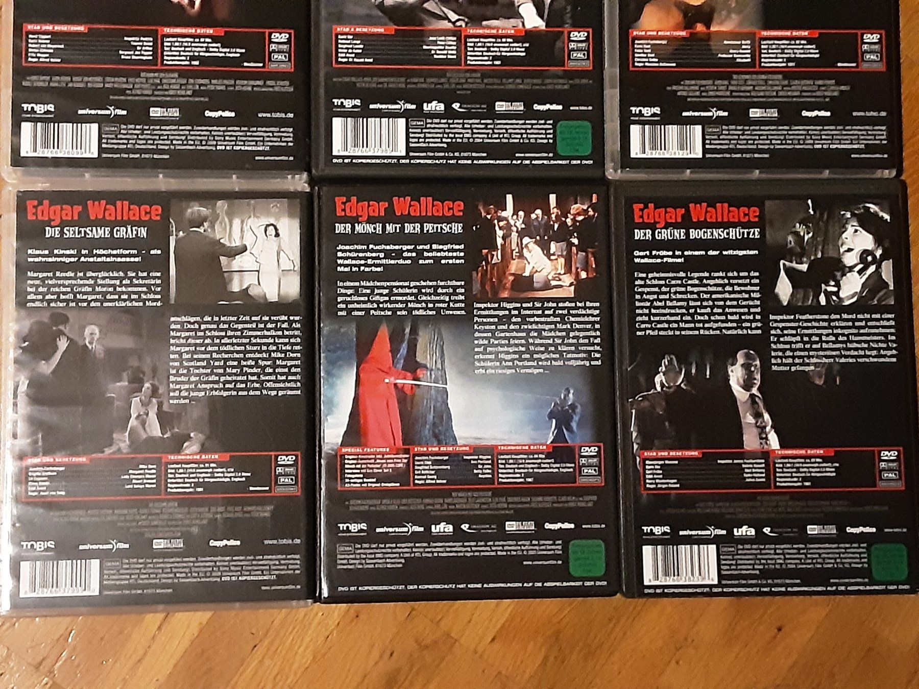 Tutti i DVDs: Edgar Wallace - 6 Filme – Usato da Wallisellen venduto da Sawr 3