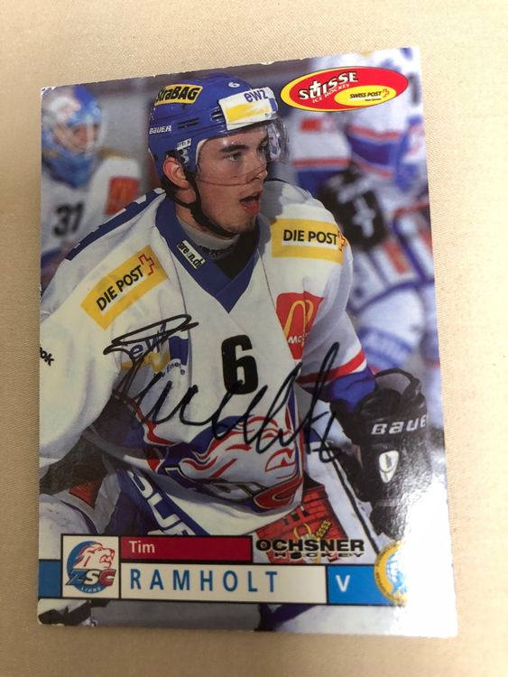 Tim Ramholt ZSC EVZ HCD Hockey Card signiert Kaufen auf Ricardo