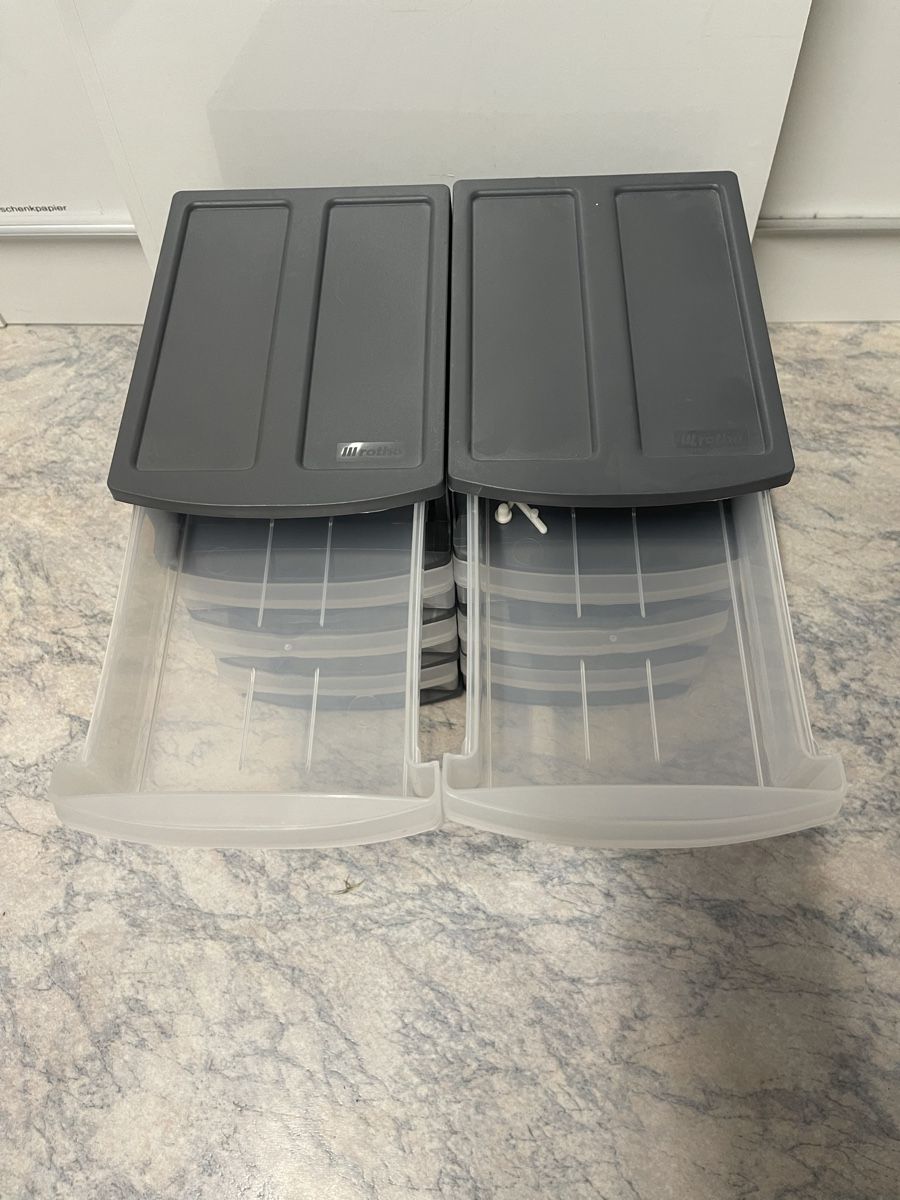Rotho Sistemi di archiviazione: 2 Schubladenboxen Rotho, stapelbar – Usato da Grüningen venduto da Thommyr 1