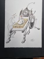 HOFMANN LITHOGRAPHIE SIGNIERT NUMMERIERT STEINDRUCKPRESSE