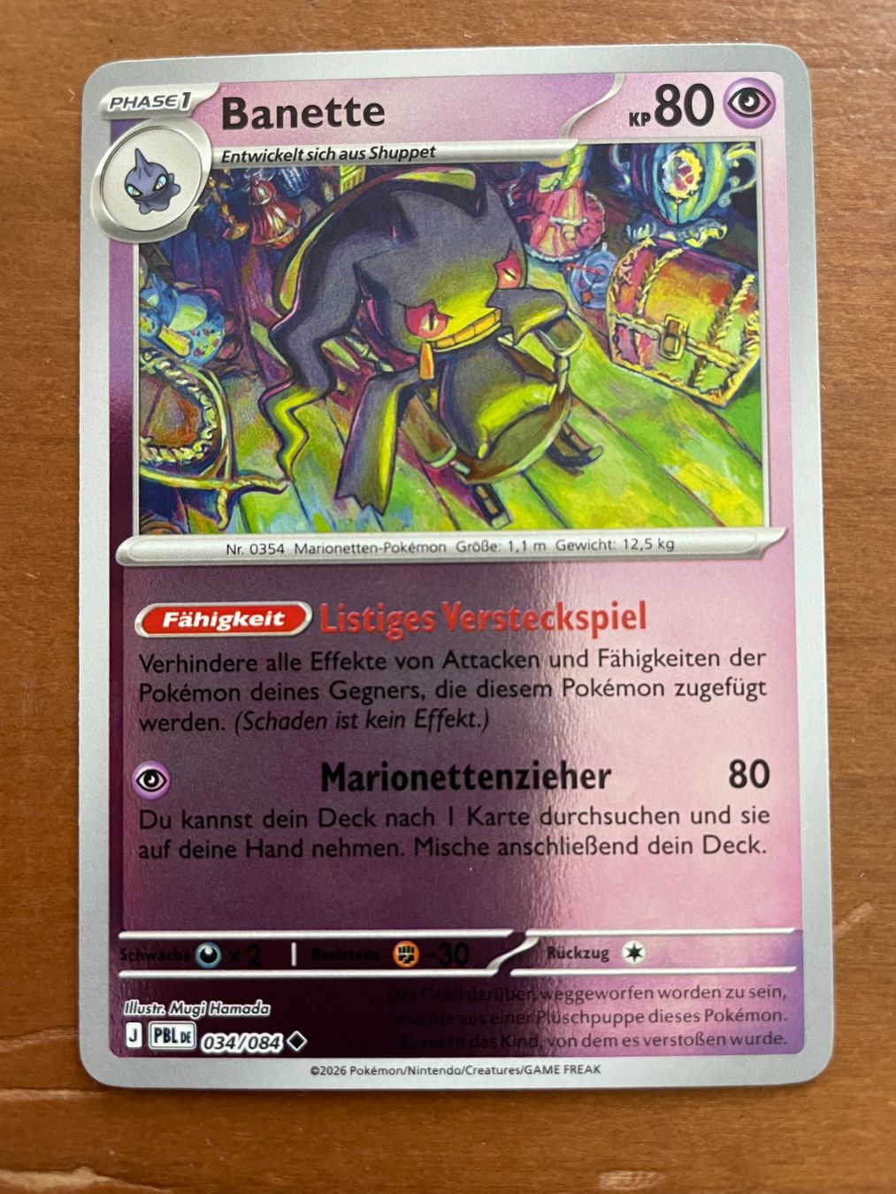 Pokémon Sammelbilder & Trading cards: Pokemon Banette Reverse (Versand gratis) – Neu (gemäss Beschreibung) aus Chur von Angerson