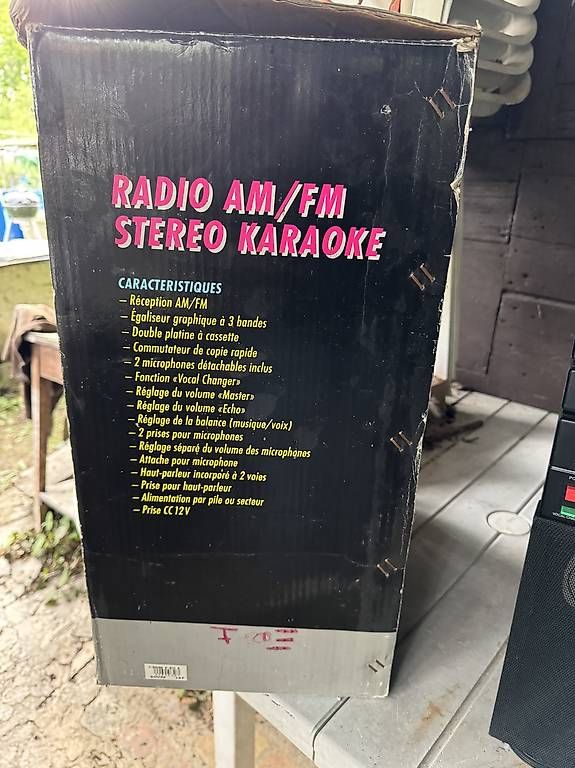 Lettore multimediale & Streamer: Karaoke vintage avec double cassette et 2 micros – Usato da Morges venduto da Nicorital 1
