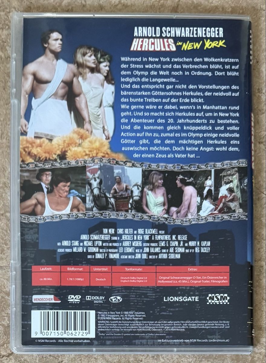 Tutti i DVDs: HERCULES IN NEW YORK  – Nuovo (secondo la descrizione) da Dietikon venduto da AndreaSch01 1