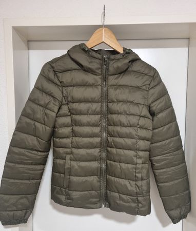 Only Steppjacke Khaki mit Kapuze Grösse S