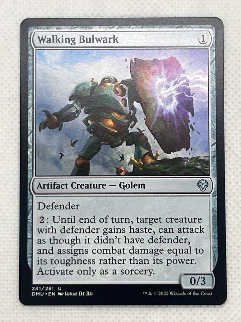 Magic The Gathering Cartes à collectionner: MTG Walking Bulwark DMU 241 Englisch Uncommon – D'occasion à Hinterkappelen par Kim1992