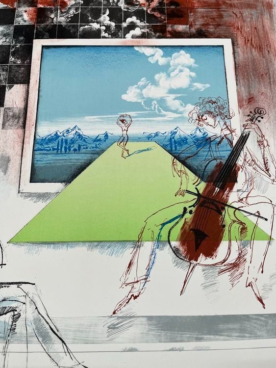 Grafica & Litografie: HORST LEMKE LITHOGRAPHIE SIGNIERT NUMMERIERT – Usato da Gersau venduto da grafik-kunst 1