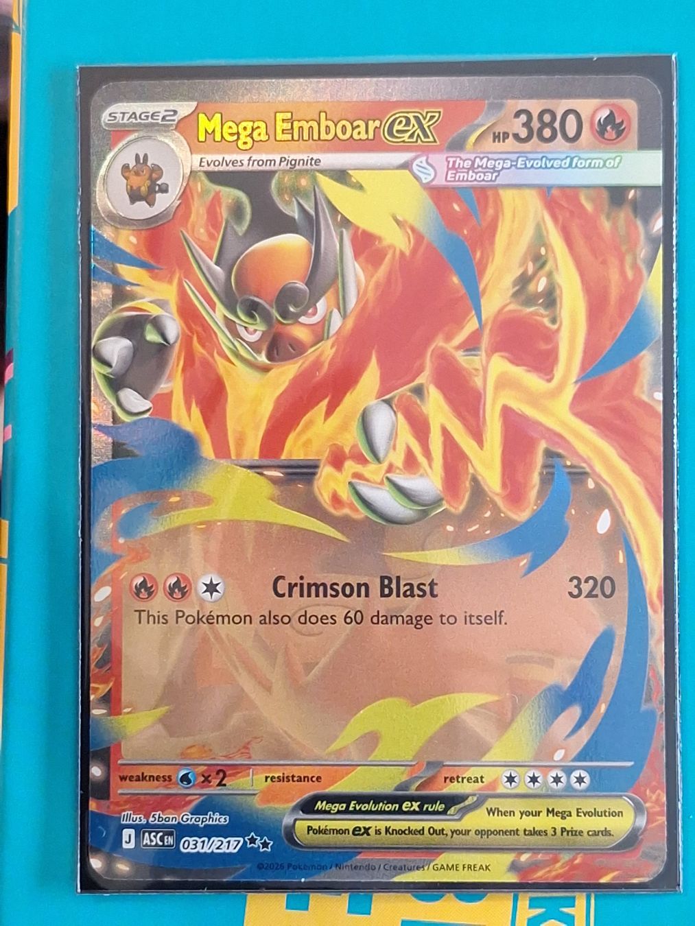 Pokémon Carte collezionabili: Mega Emboar ex - Ascended Heroes – Usato da Altstätten SG venduto da GGsGameshop
