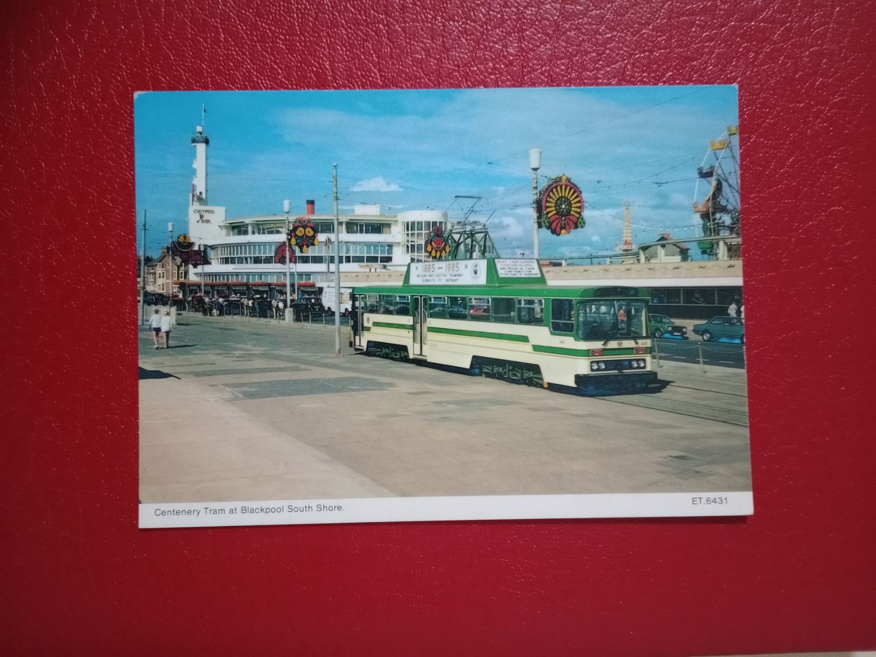 Cartoline postali: AK Tram Strassenbahn Blackpool England – Usato da Küttigen venduto da Melisch1000