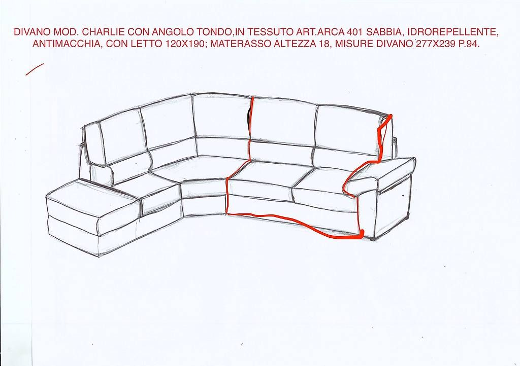 Sofas: Elegant Modular Sofa with Integrated Bed  Premium Fabric – D'occasion à Dübendorf par Claudia.a.santini 3