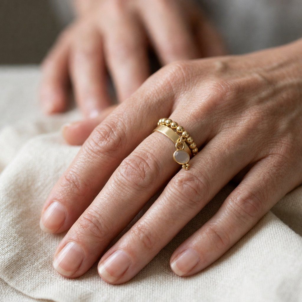Olga Ribler Anelli: Ring SET Edelstahl & Silber Grösse 52 – Nuovo (secondo la descrizione) da Luzern venduto da Schmuckoutlet 8